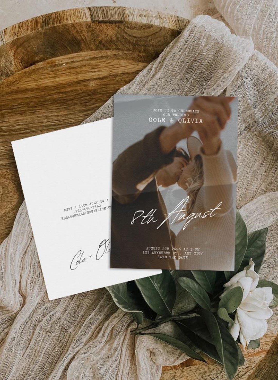 Digital & Printable Wedding Invitation (customizable) Etsy