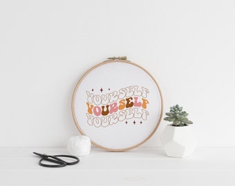 Yourself Embroidery Pattern| Beginner Embroidery PDF | Embroidery Pattern PDF, digital hand embroidery pattern