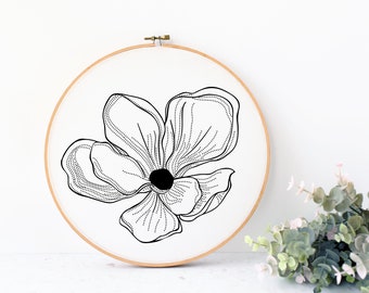 Cherry blossom flower Embroidery Pattern | Embroidery Pattern PDF, Embroidery Pattern Download, digital hand embroidery pattern