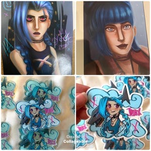 Arcane Jinx/Powder Random Bundle of Shop Items such as prints, keychains, badges, stickers etc