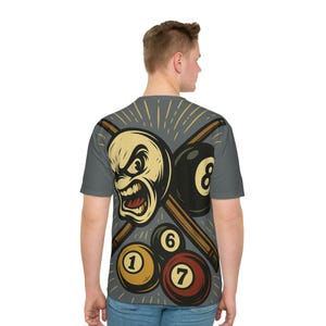 Billiards Inspired T-shirt, Fierce Cue Ball Tee, Edgy Pool Player Gift,  Billiards Shirt, Bold Graphic Pool Game