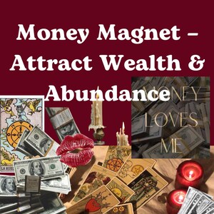 Money Magnet | Attract Wealth & Abundance | Manifestation Tarot Spread Ritual Guide | Law of Attraction | Digital PDF