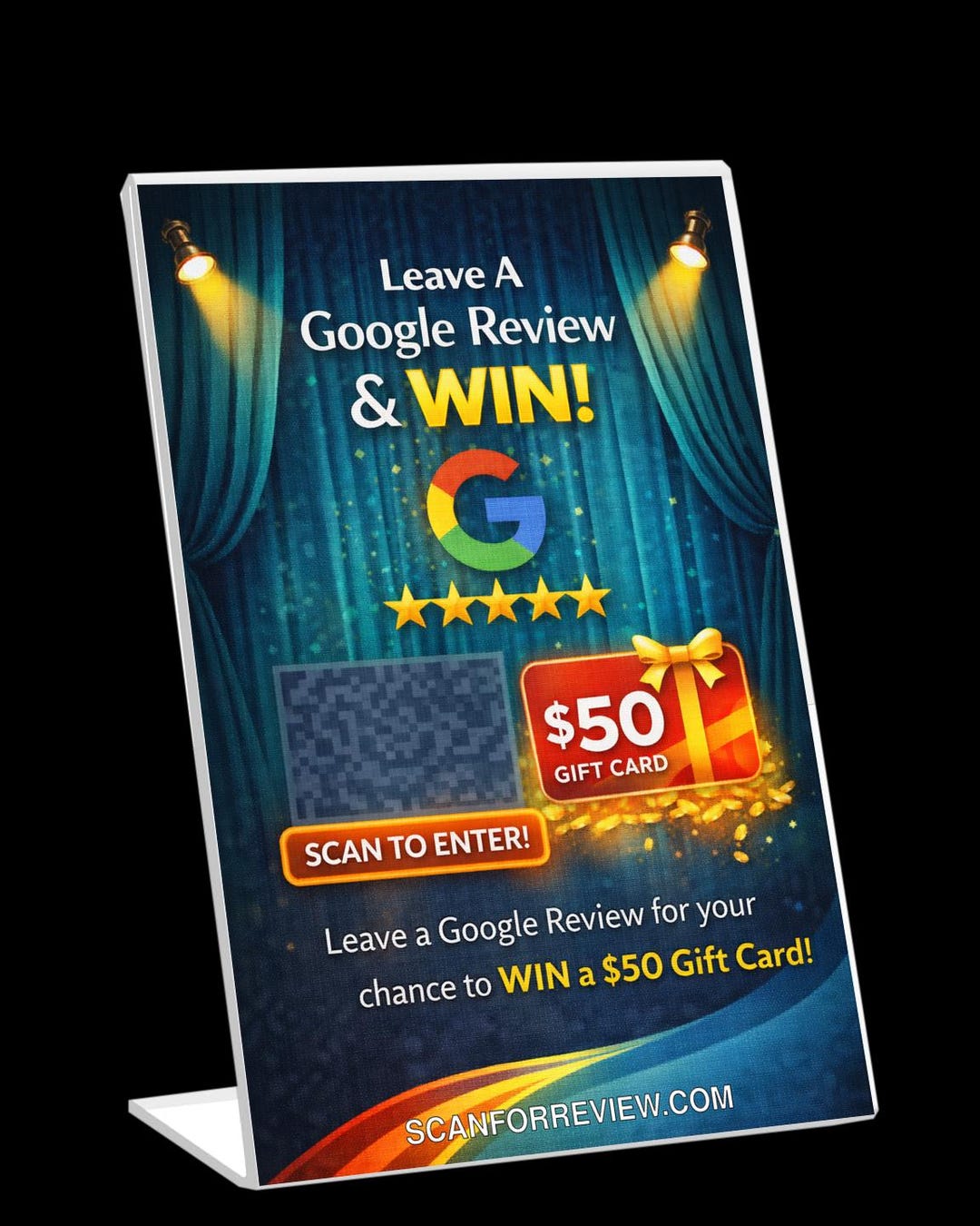 Tell Us How We Did – Google Review Stand – Tabletop Display - Etsy