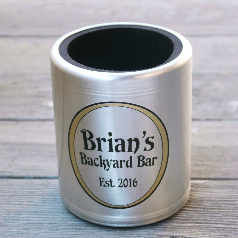 Custom Stainless Steel Beer Can Cooler Personalized Beer Gift Etsy