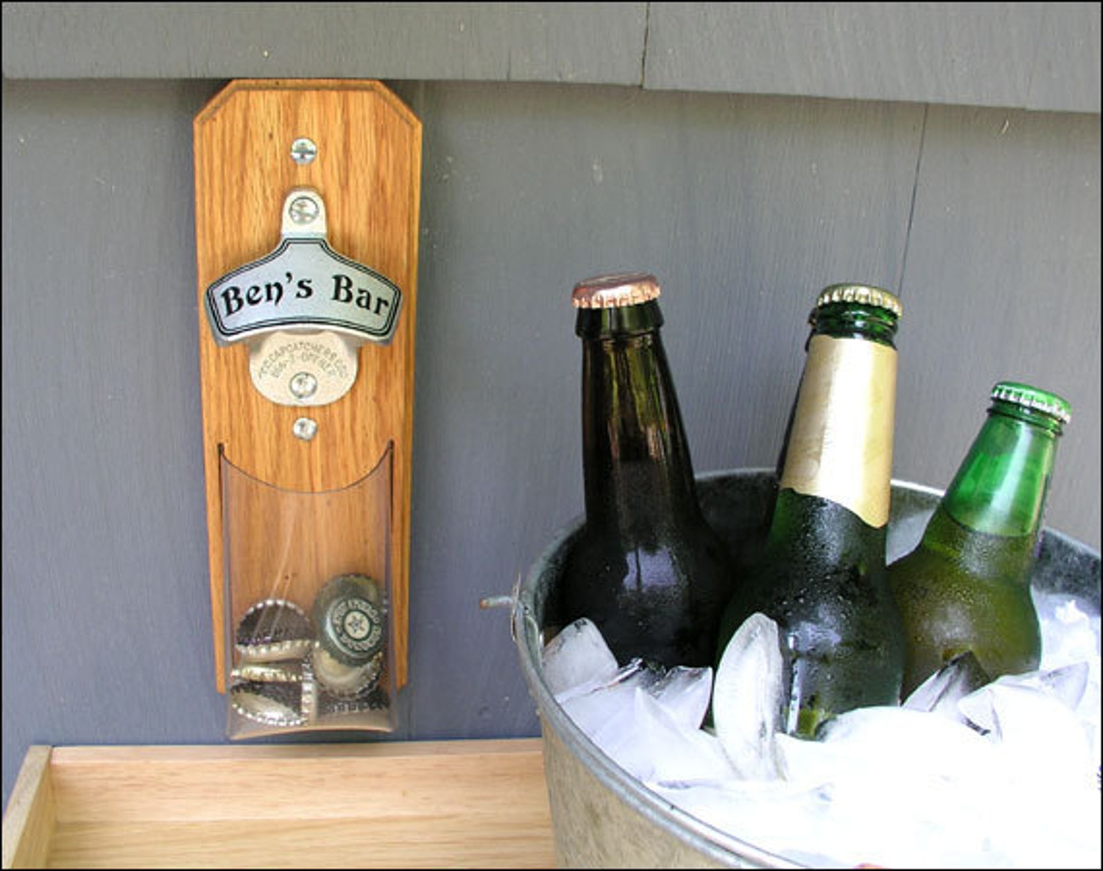 Personalized Cap Catcher Bottle Opener Groomsmen Gift Etsy