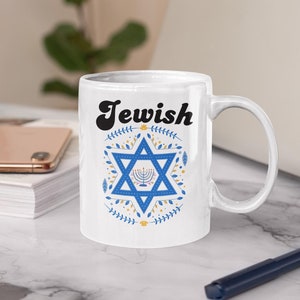 Trendy Jewish Hanukkah Mug Gifts for Men Women It&#39;s me Hi Im the Jewish one Oy Vey Its Me, Funny Channukah Mug gifts for Jewish Festival Her
