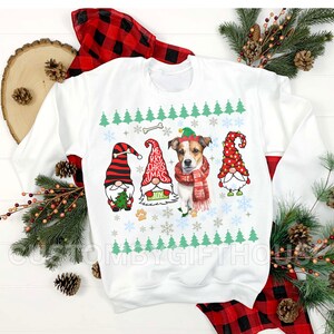 Schattig Jack Russell kerstshirt voor mannen vrouwen aangepaste Jack Russell hond cadeaus voor kerst hondenliefhebber kerstcadeau hond moeder T-shirt trui