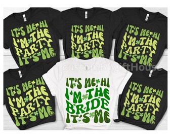 Trendy 2025 St Patricks day Shirts for Hen Party, Fun St Patty Hen do Tees Sweatshirt gifts for Team Bride Bridesmaid Its me hi Im the Bride