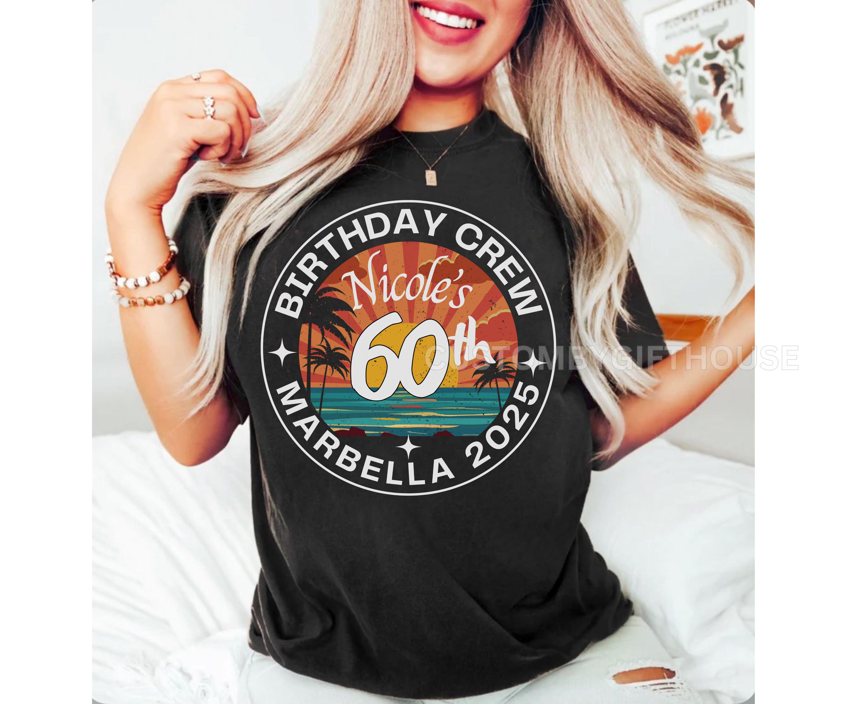 ママ Custom Unisex 60th Beach Island Shirt Personalized 60th Birthday