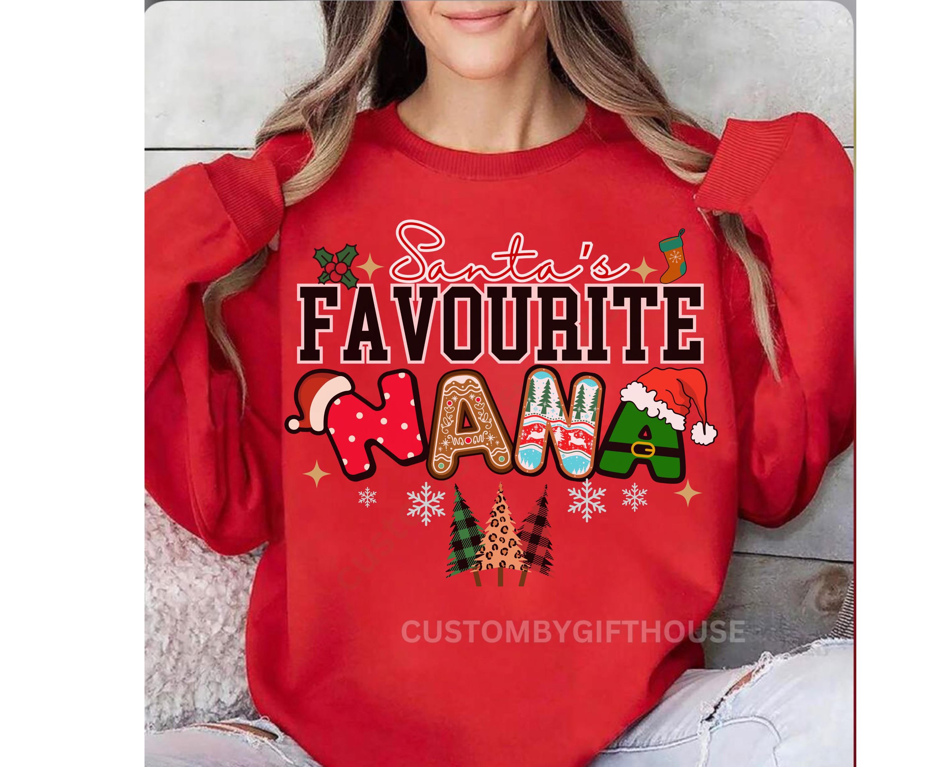 Women's Nana Letter Print Sweatshirt – Casual Long Sleeve Pullover, Lightweight, Pink (Large) - View #8