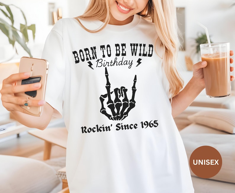 60th Rocks Custom Age ROCK N ROLL 60th Birthday T Shirt, Trendy 60th Goth Rock ...