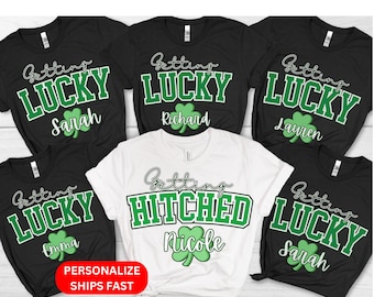 St Patricks day Themed Hen Party T Shirt, Saint Patrick's day Bachelorette Tops, St Patty Hen do Tops, St Patricks Brides Bridesmaid Tshirts