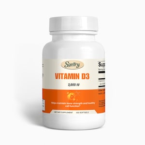Vitamin D3 2,000 IU, Bone & Muscle Support