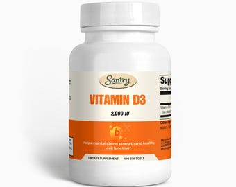 Vitamin D3 2,000 IU, Bone & Muscle Support