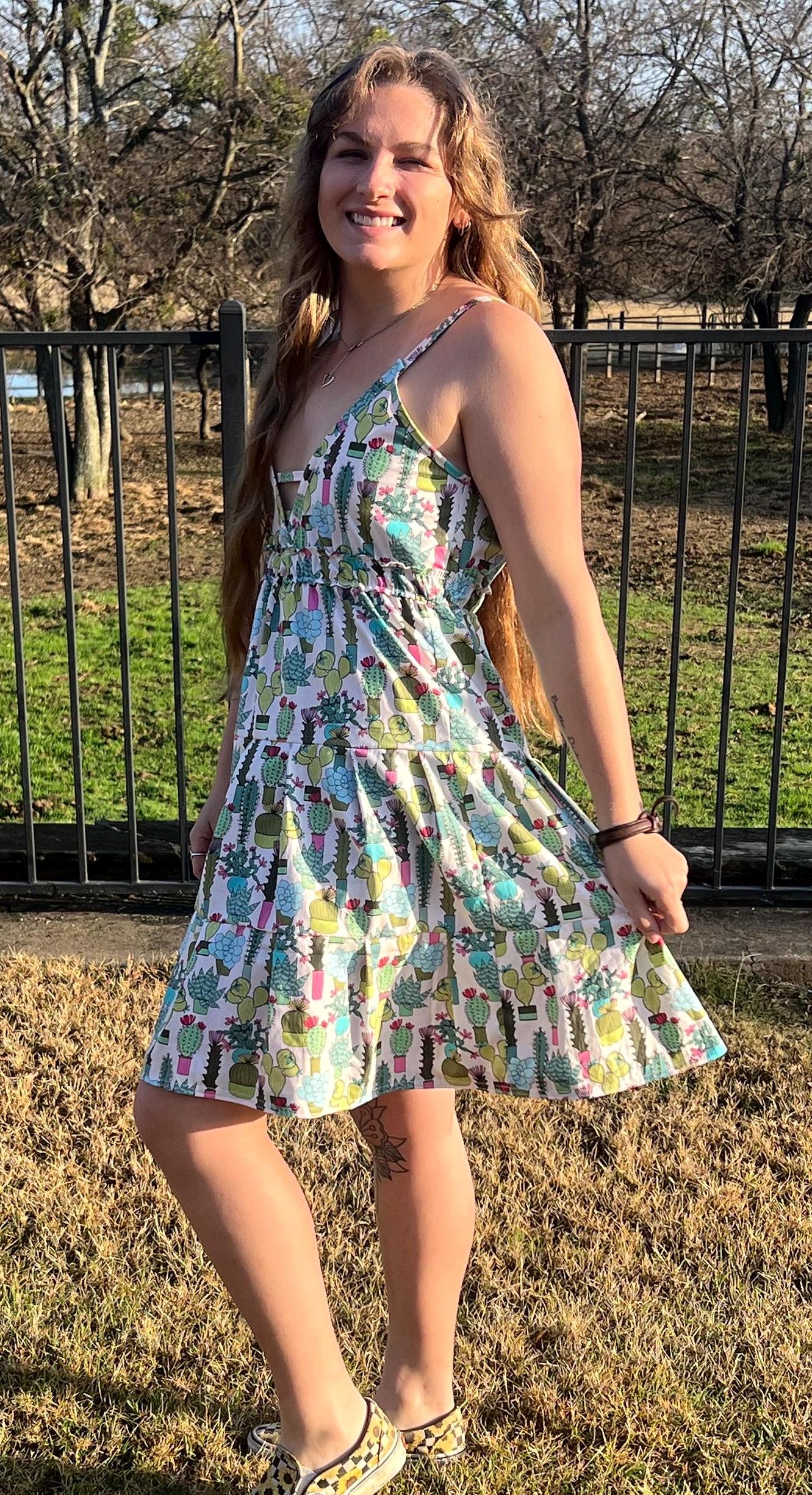 Cactus Garden Mesh Strapless Dress main image 0