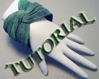 TUTORIAL - Liquid Polymer Clay Gauze Fiber Bangle Bracelet DIY PDF Download