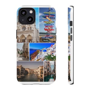 Travel Memories Phone Case, Vintage Cityscape Design, Cute Phone Cover for Travelers, Gift for Wanderlusters, Adventure Accessories