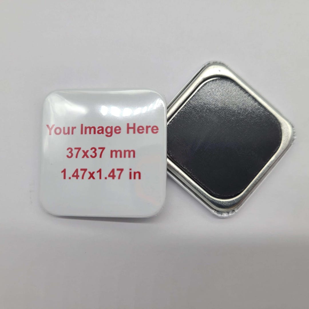 Custom Square Button Magnet (your Image of Choice!) - Etsy