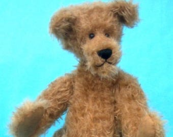 Mitch PATTERN Ours en peluche debout en mohair avec double articulation du cou qui regarde vers le haut, le bas et tout autour ! 13&quot; autoportant de haut articulé PDF Télécharger