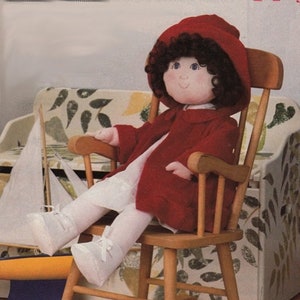 Vintage Doll SEWING PATTERN Make 32"   Big Dolls with Clothes~Coat~Hat~Great Gift! e-pattern  PDF Download