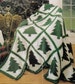 Quick & Easy Christmas Tree Afghan CROCHET PATTERN Make PIne Tree Afghans~Take Along Instant Download PDF e patterns 