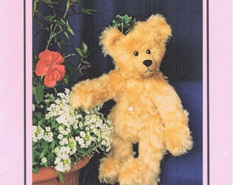 Nounours en mohair articulé Carlotta MOTIF 10 1/2&quot;~Joints des bras et des jambes~Grands pieds~Très doux~FACILE Idéal pour les débutants ! Télécharger le PDF