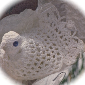 Peace Dove Christmas Ornament CROCHET PATTERNS Lacy Bird Doves Xmas  e-pattern PDF Instant Download