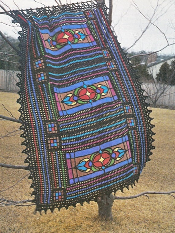15 Unusual Crochet Patterns for Playful Gifts and Home Decor 6 Vintage Stained Glass Afghan Crochet