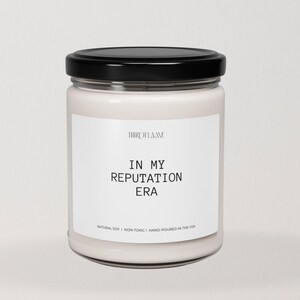 In My Reputation Era Candle, Gifts for Her, Swiftie Gifts, Funny Candle Gifts, Swift Fan Gifts, Pop Culture Candle, Music Gifts