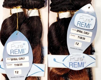 2 Packs Black Diamond 100% Human Hair 12 Inch Weaving Hair  display picture 2