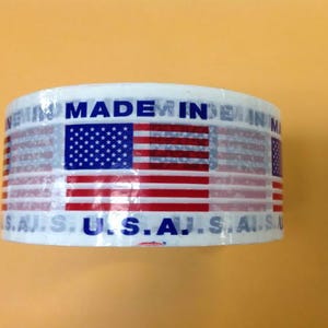 fragile .glass. USA. handle with care.Lettering printed secure box carton sealing 2 inch wide tape