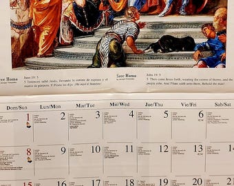 Bible verses christian/cristiana 2026 wal calendar