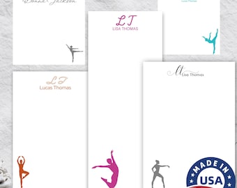 Personalized Dance Notepad | Perfect Gift for Dancers, Teachers, and Students | Stationery for Dance Enthusiasts | Dance Inspired Notepad