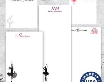 Ballet Note Border Ballet Shoes Note Pad - Etsy