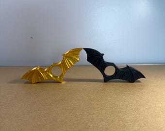 Set of 2 Dragon Wing Book Page Holders – Gold & Galaxy Black | Fantasy Reading Accessory | Book Lover Gift