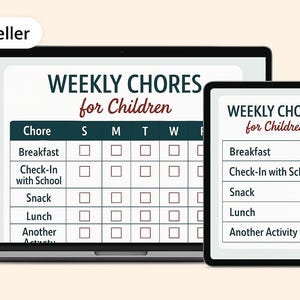 Weekly Chore Chart for Kids – Organized, Simple, and Fun