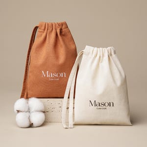 50pcs Colorful Cotton bag Single-side drawstring pouch: Custom Logo & Size Dust Bags COL-704