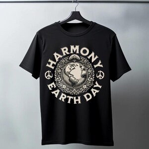 Earth Day Shirt | Harmony with Nature T-Shirt | Vintage Earth Day Tee | Save the Planet Shirt | Eco Friendly Shirt | Environmental