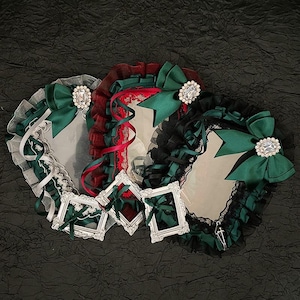 Handmade gothic lace toploader, deco photocard holder, frame charm, for kpop fans anime lovers
