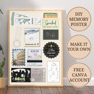 Custom Gift Matchbook Wall Art for Home Decor, Personalized Anniversary Matchbox Print, Blank Matchbook Template, Matchbox Digital Download.
