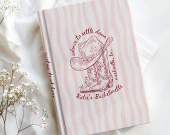 Personalized Letters to the Bride Keepsake Gift, Bridal Shower Guest Book, Settle Down Bachelorette Party Journal, Marriage Advice Book.