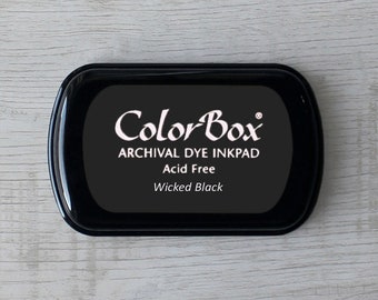 Black Stamp Pad (Wicked Black) // Archival ink // ColorBox