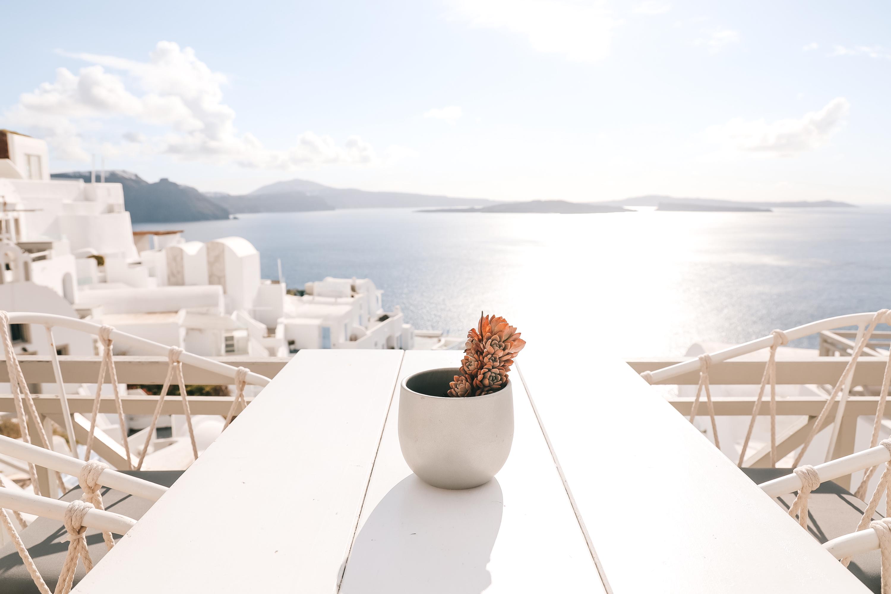 Table-side View of the Mediterranean Sea | Horizontal Decor Poster