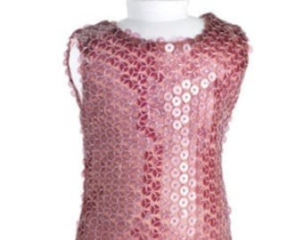 K-Pop Sequins Doll Dress in Purple Magenta passend für 18 "American Girl Puppen
