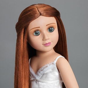 American girl doll red shop hair green eyes