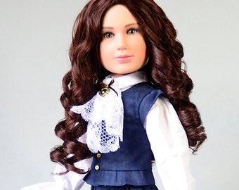 18" Boy Doll Louis 14 with Historical Outfit and exchangeable Wigs, New in Gift Box