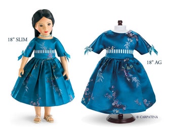 Cherry Blossoms Doll Dress, Choose your Doll Size from 18" American Girl Dolls or 18" Slim Dolls