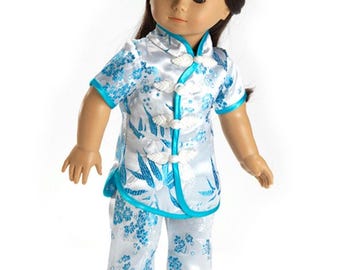 Conjunto de traje para muñeca china fabricado por Carpatina, apto para muñecas de 45 cm (18 pulgadas) como las muñecas American Girl.