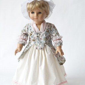 Caraco Jacket and Fichu 18 inch Doll Clothes PDF Pattern, Multi-sized to fit 18" Slim and Regular 18" Dolls such as American Girl® and Gotz image 5