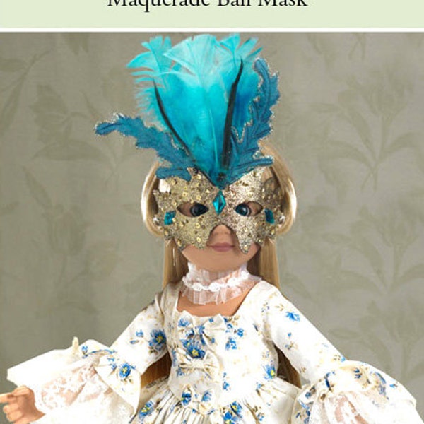 Ball Mask Doll Pattern as Downloadable PDF - fits 18" American Girl and Carpatina dolls